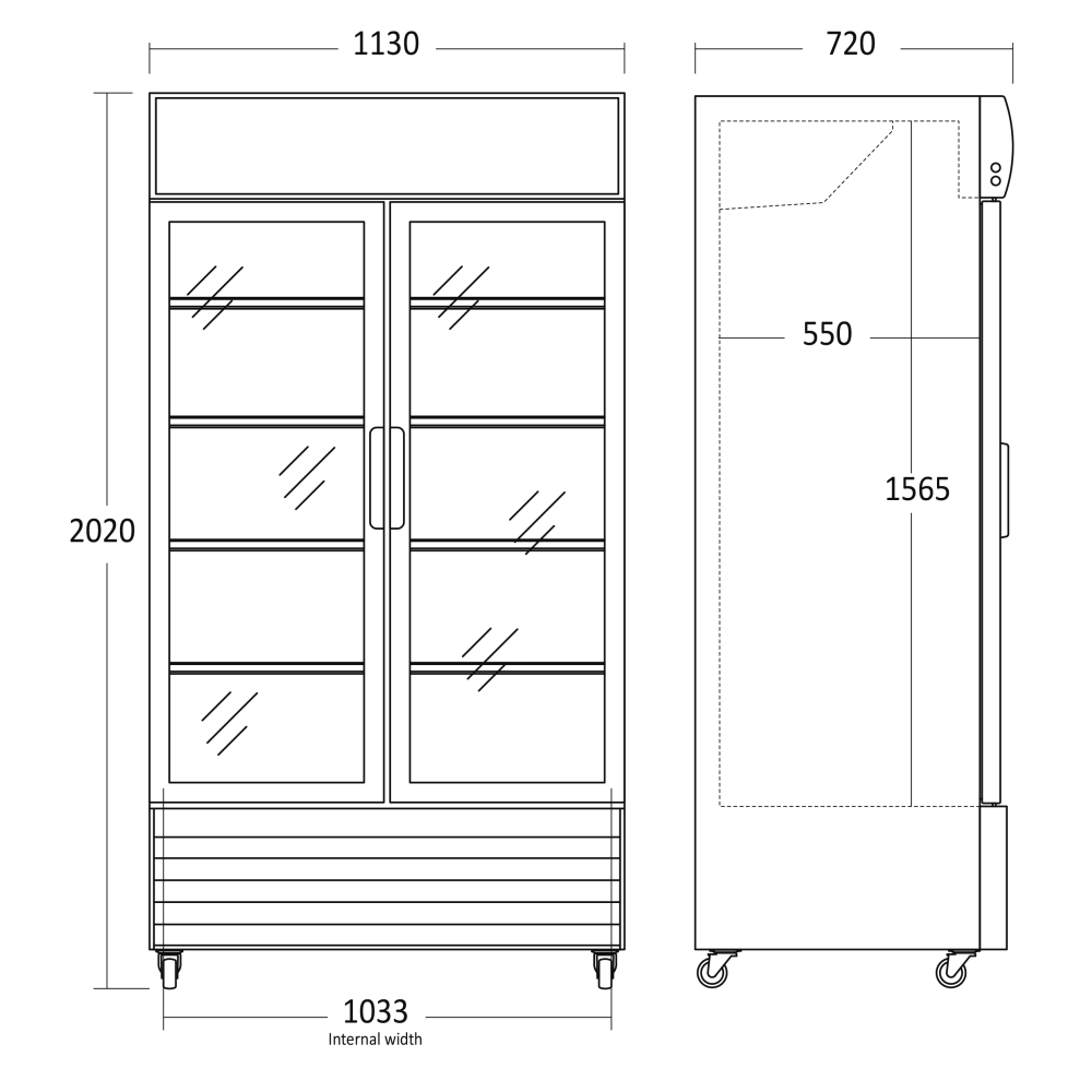 Refrigerated display cabinet SCANDOMESTIC 26311002HE310000