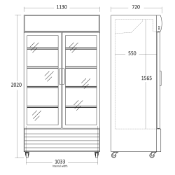 Refrigerated display cabinet SCANDOMESTIC 26311002HE310000