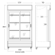Refrigerated display cabinet SCANDOMESTIC 26311002BSLE10000