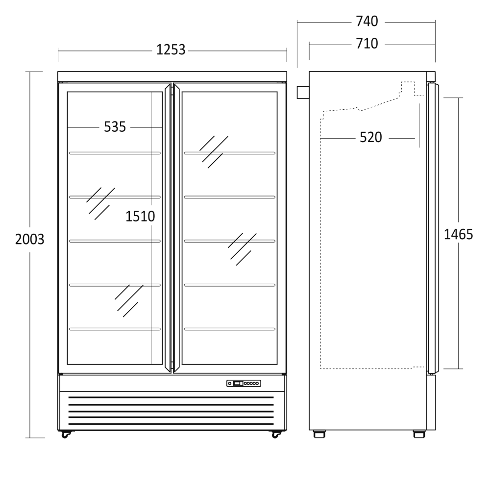 Bar refrigerator SCANDOMESTIC 25311110000DC1080BB