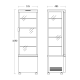 Refrigerated display cabinet SCANDOMESTIC 19310237WE10000
