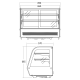 Refrigerated display cabinet SCANDOMESTIC 19310160E310000