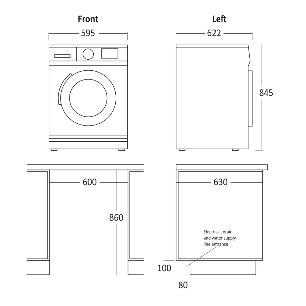 Washing machine Scandomestic HOME 33151610000TDH8WA3