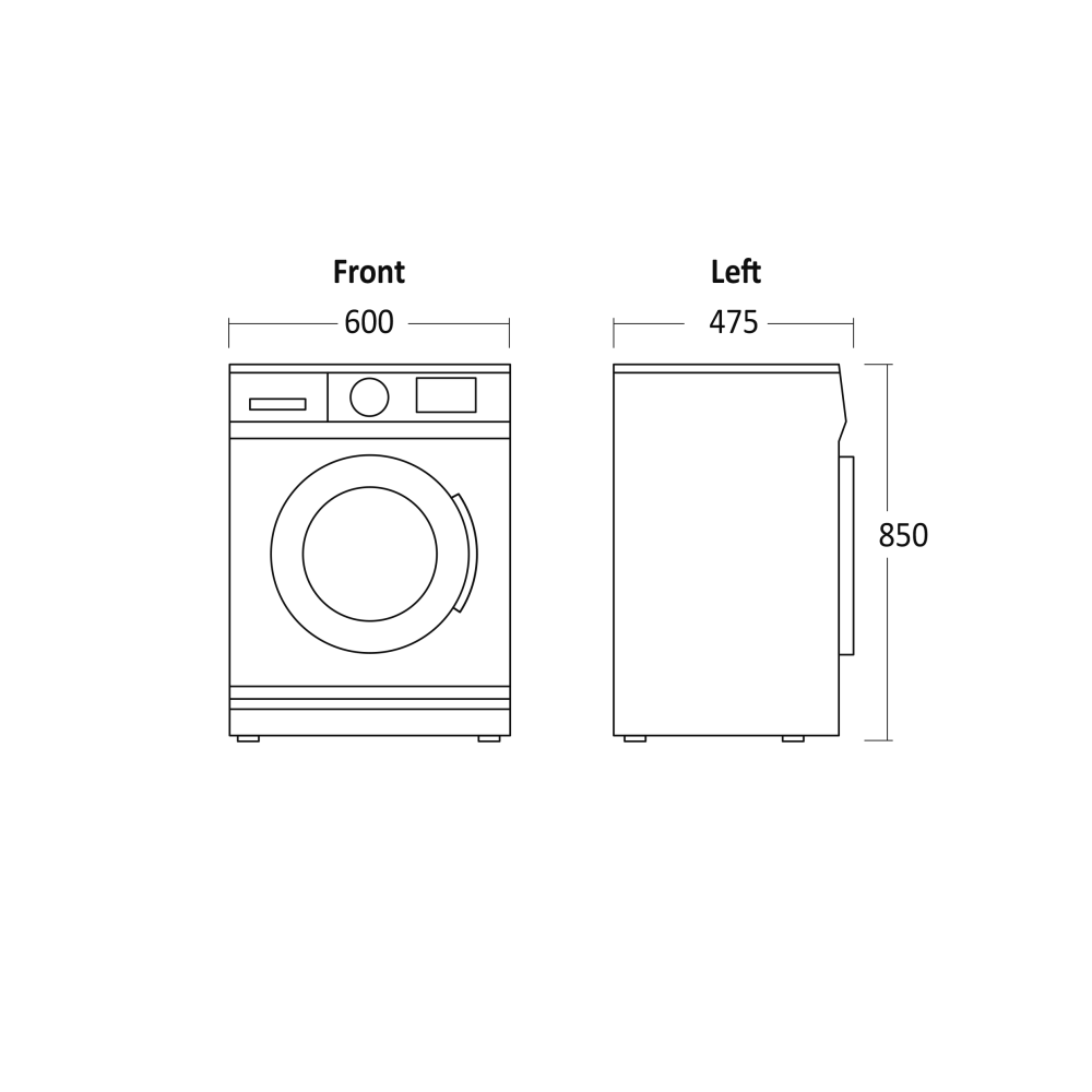 Washing machine Scandomestic HOME 33081010000WMF3408WA