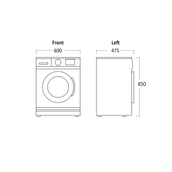 Washing machine Scandomestic HOME 33081010000WMF3408WA