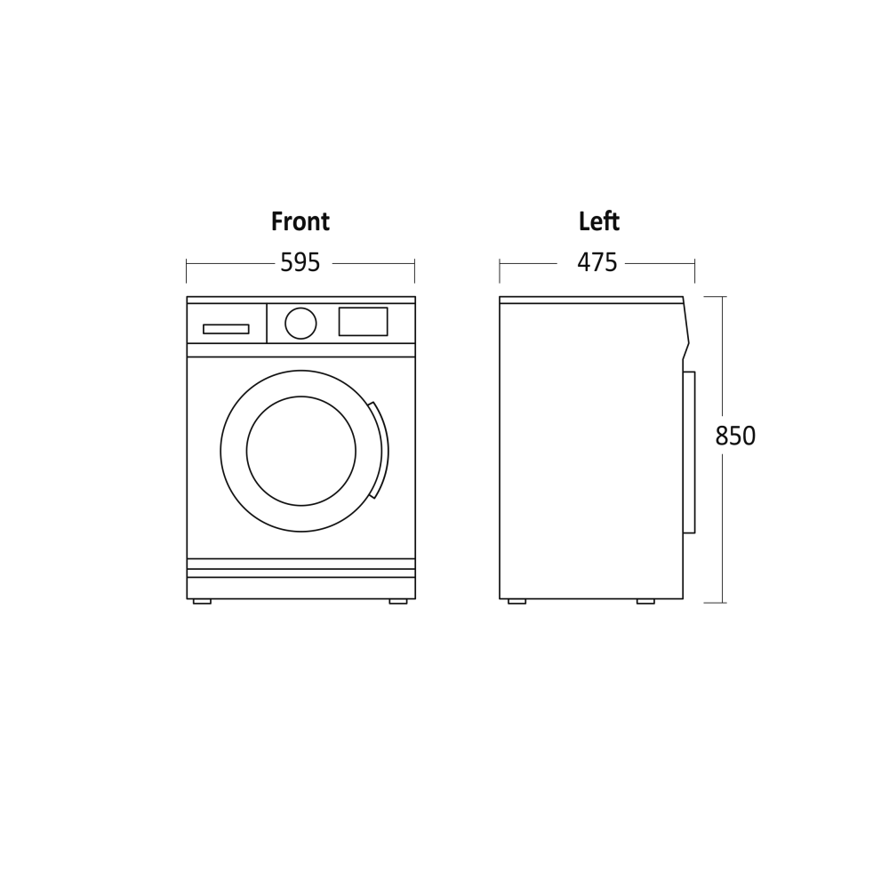Washing machine Scandomestic HOME 33081010000WMF1408WA