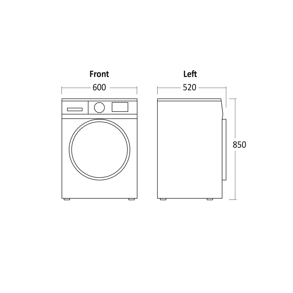 Washing machine Scandomestic HOME 01451310000WDF8514WBE