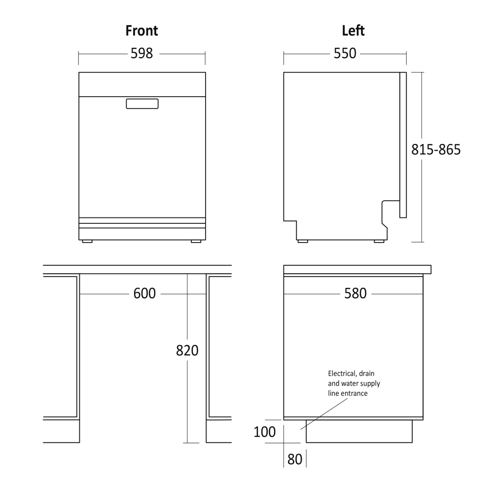 Dishwasher SCANDOMESTIC 33102310000DWI1442WC