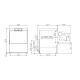 Professional dishwasher KASTEL SK50EPRSSD