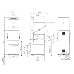 Hood-Type Dishwasher KASTEL HK850ESIES
