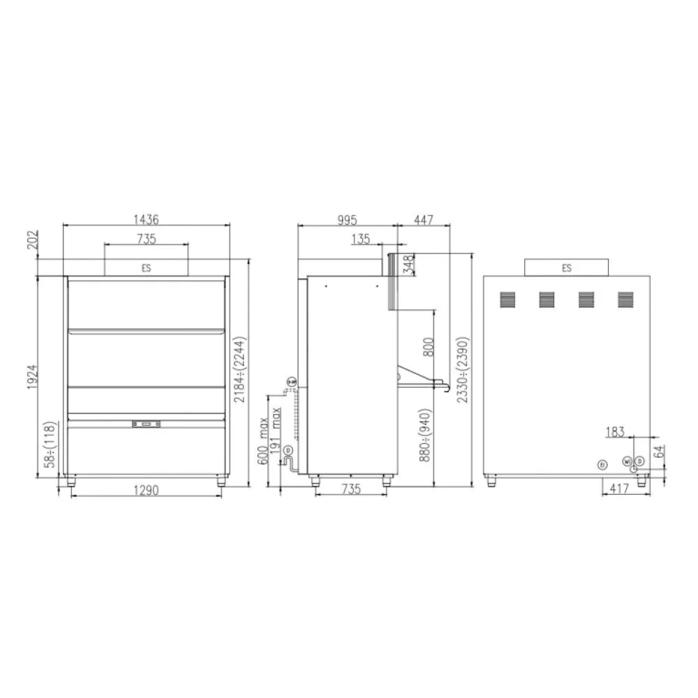 Pot washing machine KASTEL UK125/80EPIES