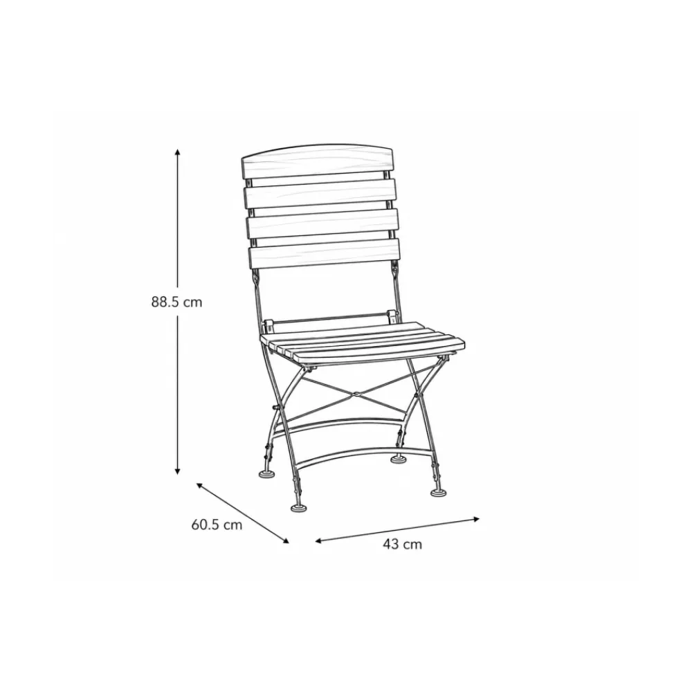 Outdoor chair BHS-HoReCa KOP/LARA.01.10/VL/STM
