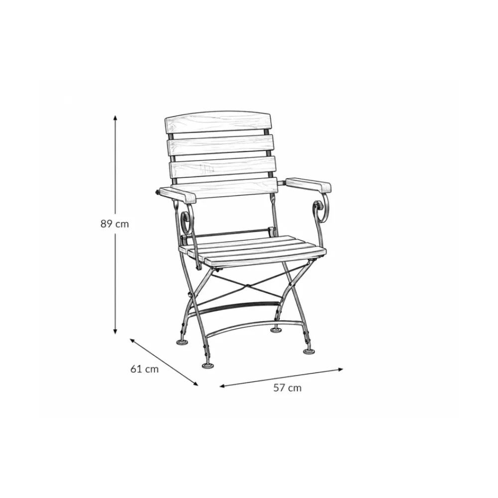Outdoor chair BHS-HoReCa KOP/LARA.GRAND.01.10/VL/STM