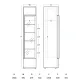 Refrigerated display cabinet SCANDOMESTIC 263111DCC217BD