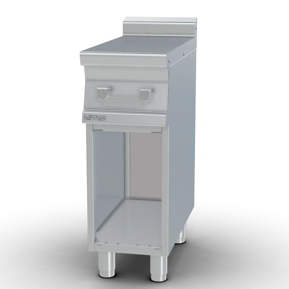 Worktop with stainless steel base and drawer LOTUS 08010300
