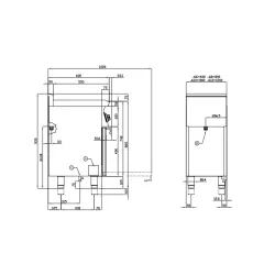 Gas stove with oven LOTUS 06681050
