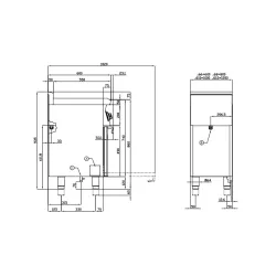 Gas stove with oven LOTUS 06681051