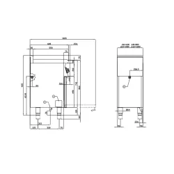 Gas stove with oven LOTUS 06781251