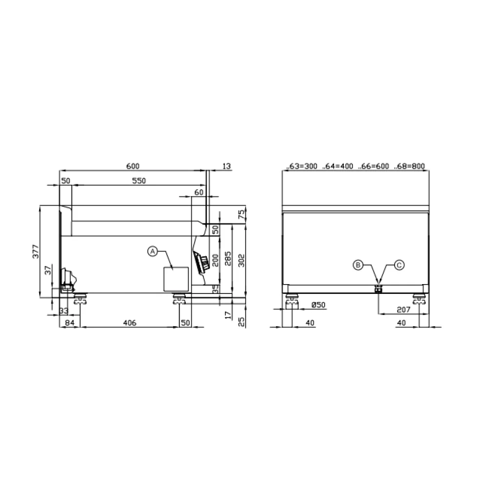 Gas griddle LOTUS 16230653