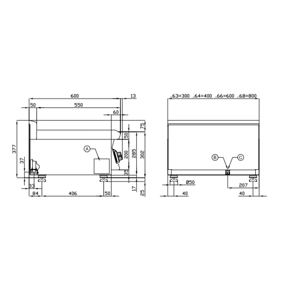 Gas griddle LOTUS 16231052