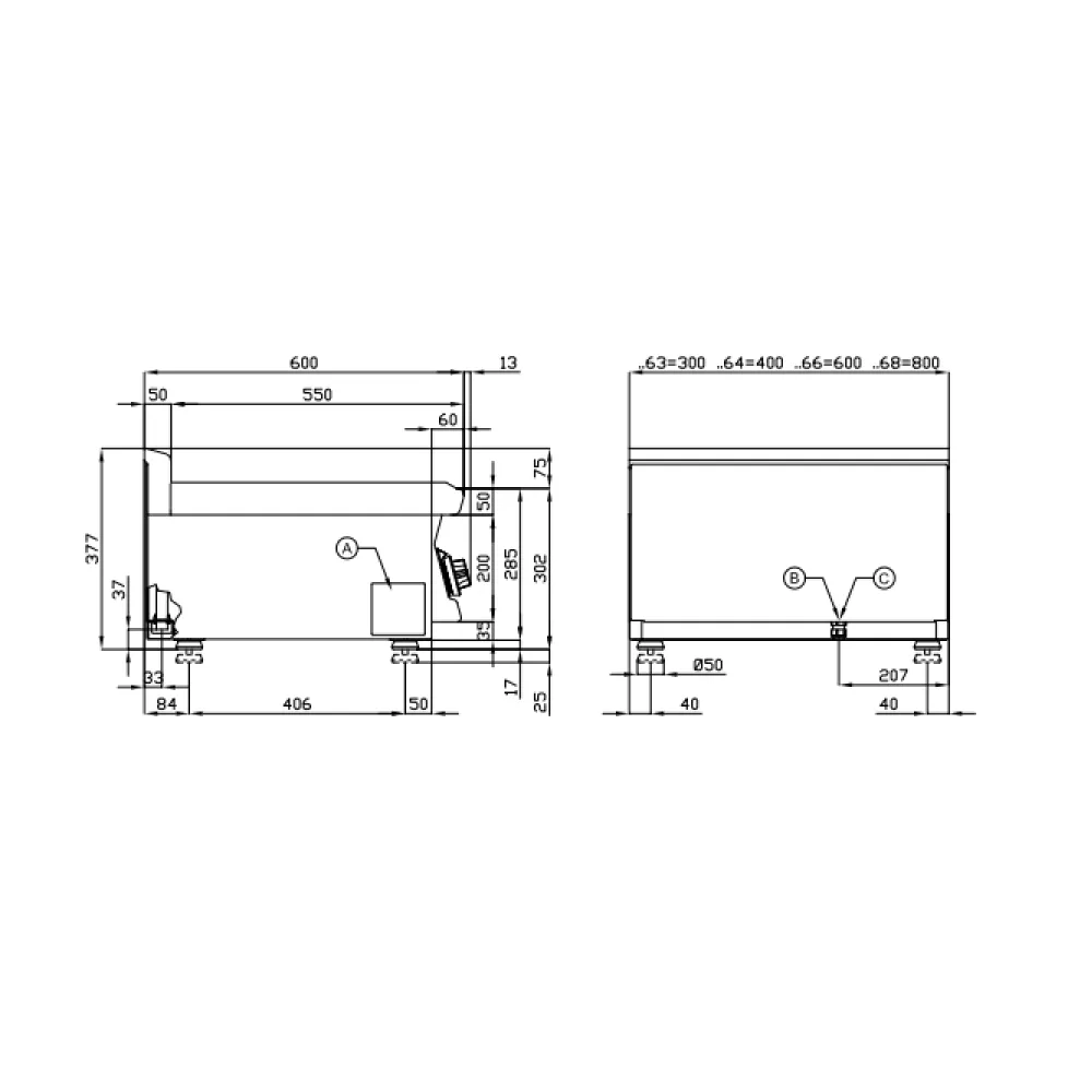 Gas griddle LOTUS 16250650