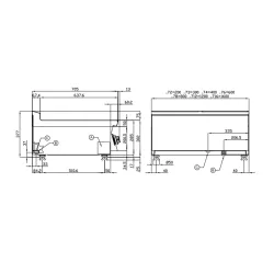 Gas griddle LOTUS 1823125B