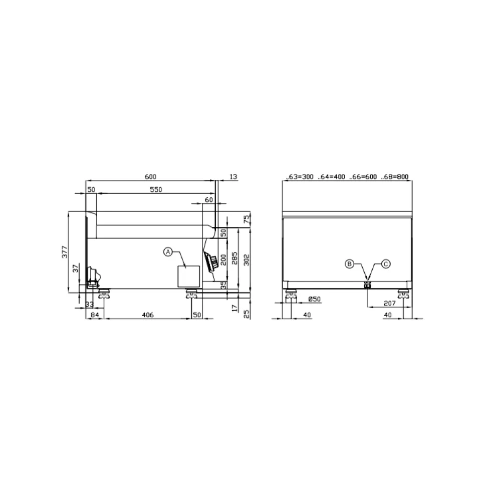 Electric griddle for ships LOTUS 18080430X