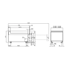 Neutral worktop LOTUS 18010300X