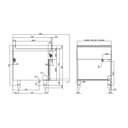 Electric stove with oven for ships LOTUS 0980083BX