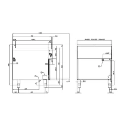 Electric stove with oven for ships LOTUS 0980083CX