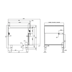 Electric stove with oven for ships LOTUS 0980123AX