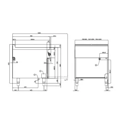 Electric stove with oven for ships LOTUS 09661231X