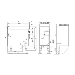 Electric stove with shelf for ships LOTUS 09030830X
