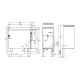 Electric hob with stand or neutral cabinet LOTUS 09031230