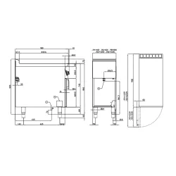 Electric stove with shelf for ships LOTUS 09030431X