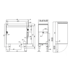 Electric hob with stand or neutral cabinet LOTUS 09030432