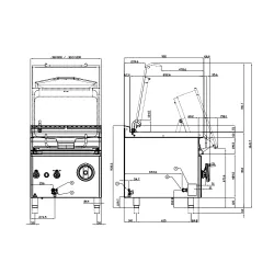 Electric frying pan for ships LOTUS 09130830X
