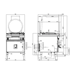 Electric boiling pan for ships LOTUS 09160837