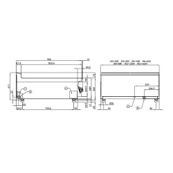 Electric griddle for ships LOTUS 1906123CX