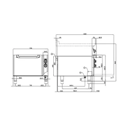 Multifunctional electric oven for ships LOTUS 09510830X