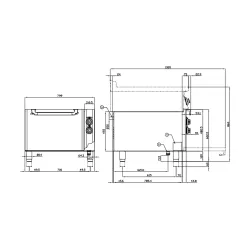 Multifunctional electric oven for ships LOTUS 0951083AX