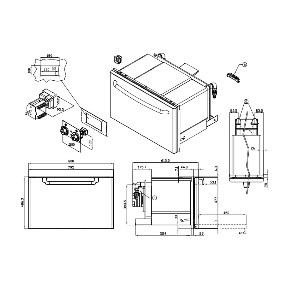 Electric oven for ships LOTUS 2651083AX