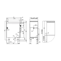 Gas hob with stand or neutral cabinet LOTUS 08210450