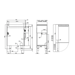 Gas hob with stand or neutral cabinet LOTUS 08210850