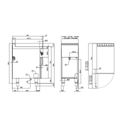 Gas hob with stand or neutral cabinet LOTUS 08210453