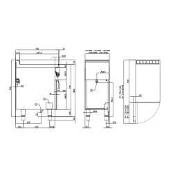Gas hob with stand or neutral cabinet LOTUS 08211253