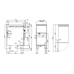Gas hob with stand or neutral cabinet LOTUS 08311250