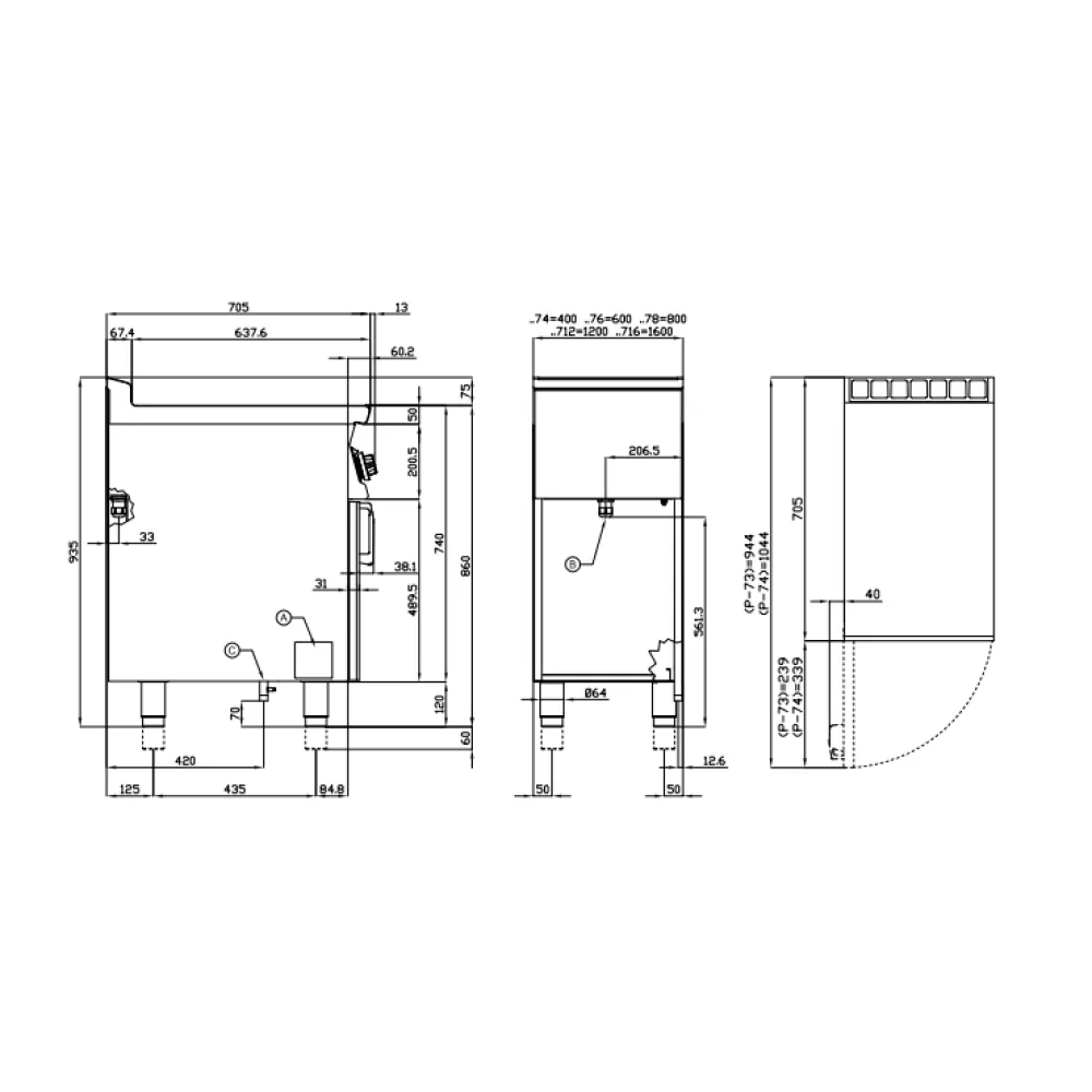 Gas griddle LOTUS 08230453