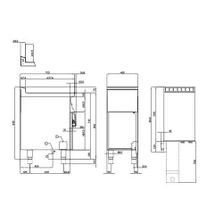 Gas fryer LOTUS 08260452