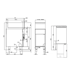 Gas fryer LOTUS 08260450
